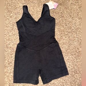 JoyLab Navy V-Neck Sleeveless Romper